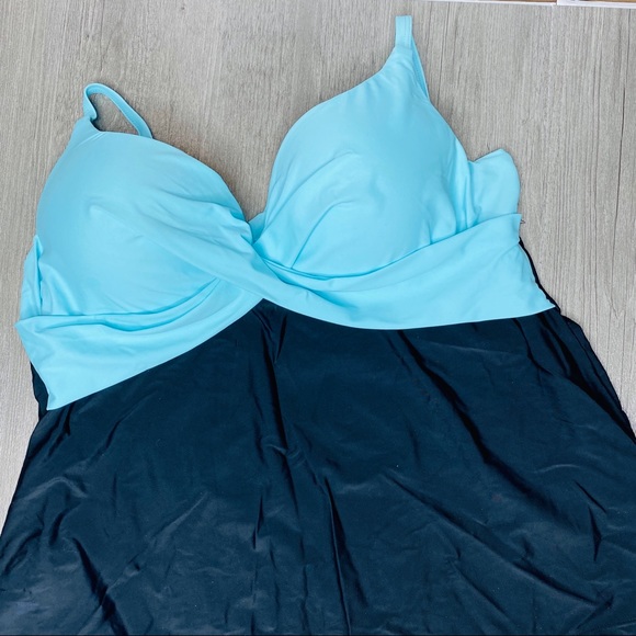 Unbranded 4XL tankini bikini bottoms blue black - Picture 7 of 9